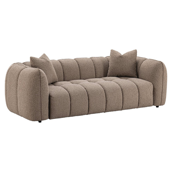 Sofa Hogan Mocca Chunky 3-seater Fire Retardant - XShowhome Limited - Richmond