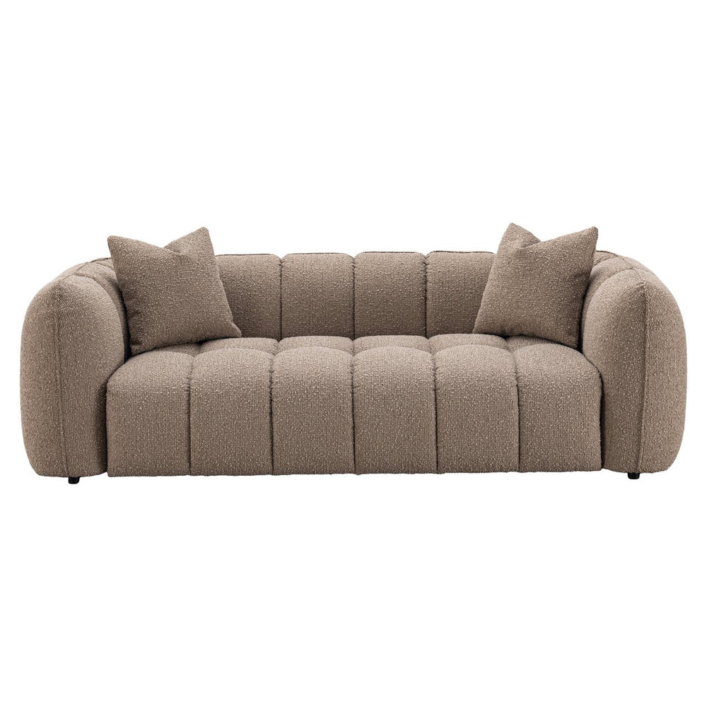 Sofa Hogan Mocca Chunky 3-seater Fire Retardant - XShowhome Limited - Richmond