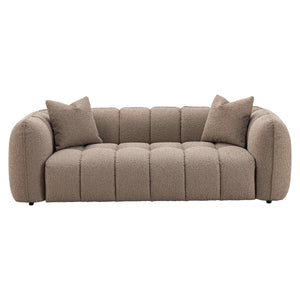 Sofa Hogan Mocca Chunky 3-seater Fire Retardant - XShowhome Limited - Richmond