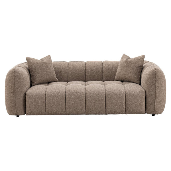Sofa Hogan Mocca Chunky 3-seater Fire Retardant - XShowhome Limited - Richmond