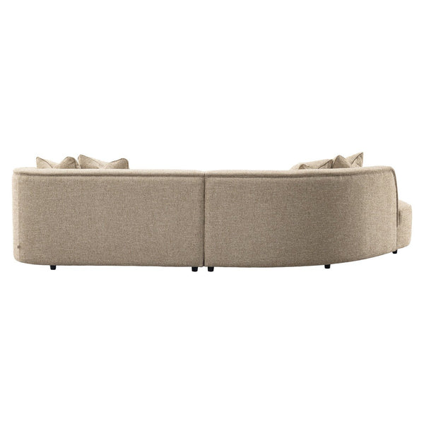 Sofa Romero Sand Tweed Ottoman Left Fire Retardant - XShowhome Limited - Richmond