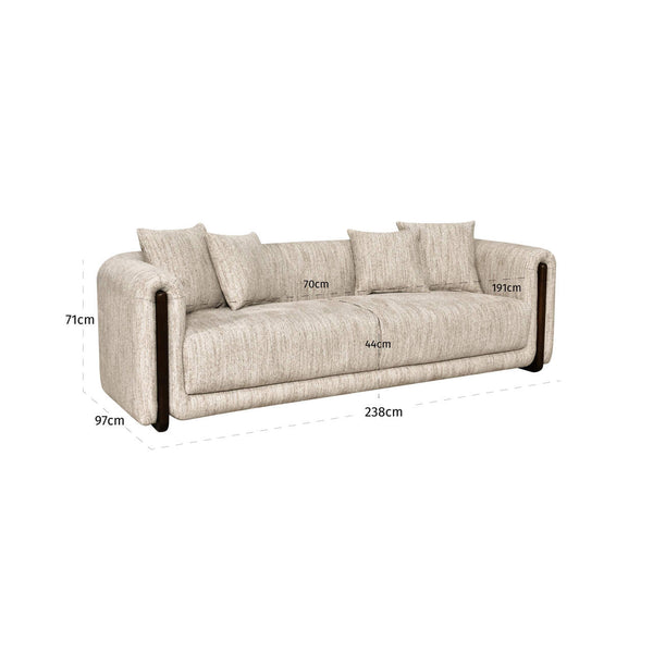 Sofa Winslov Natural Softweave Fire Retardant - XShowhome Limited - Richmond