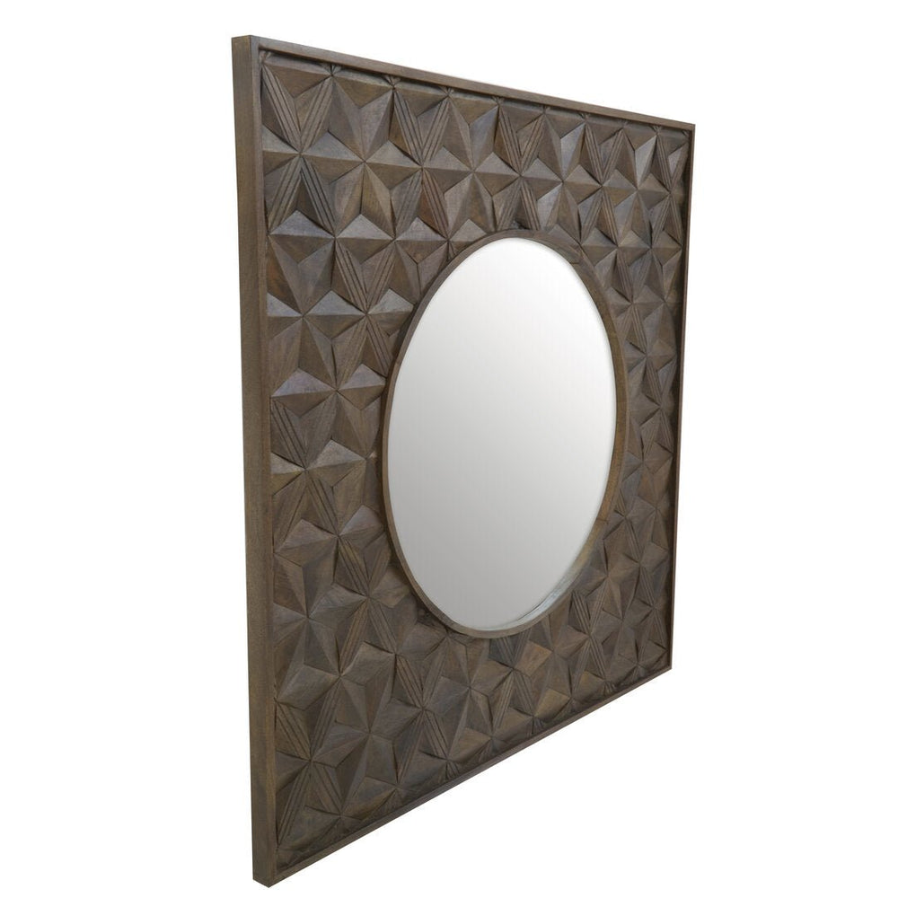 Solana Grey Wash Mango Wood Wall Mirror - Canwell Interiors Limited - Xshowhome