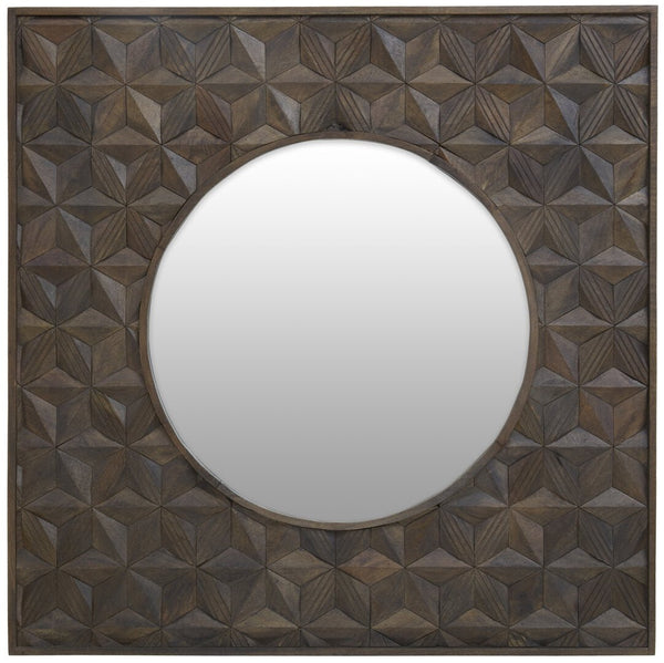 Solana Grey Wash Mango Wood Wall Mirror - Canwell Interiors Limited - Xshowhome