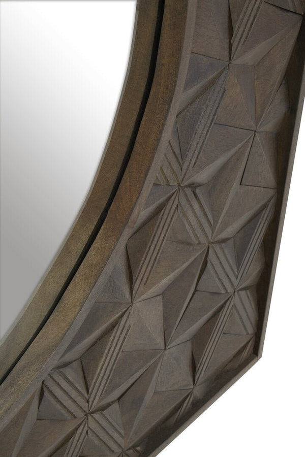 Solana Grey Wash Mango Wood Wall Mirror - Canwell Interiors Limited - Xshowhome