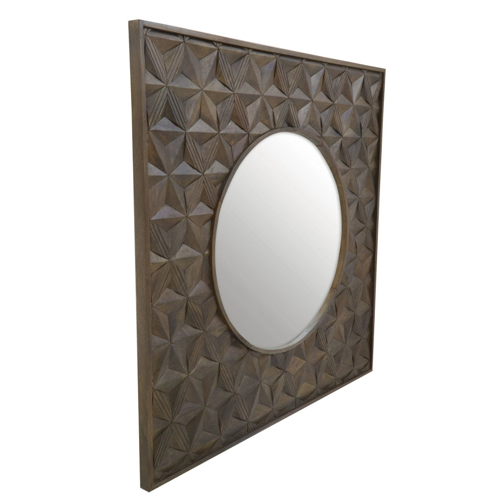 Solana Grey Wash Mango Wood Wall Mirror - XShowhome Limited - Xshowhome