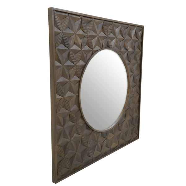 Solana Grey Wash Mango Wood Wall Mirror - XShowhome Limited - Xshowhome