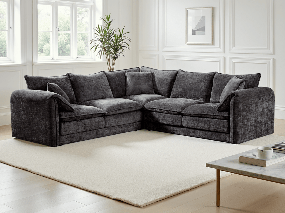 Solaya Sofa Black Large Corner - XShowhome Limited - Xshowhome