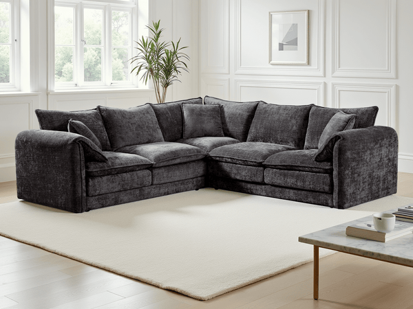 Solaya Sofa Black Large Corner - XShowhome Limited - Xshowhome