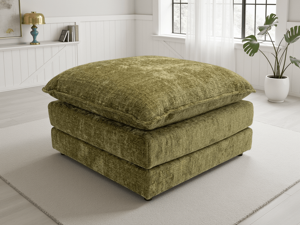 Solaya Sofa Green Footstool - XShowhome Limited - Xshowhome