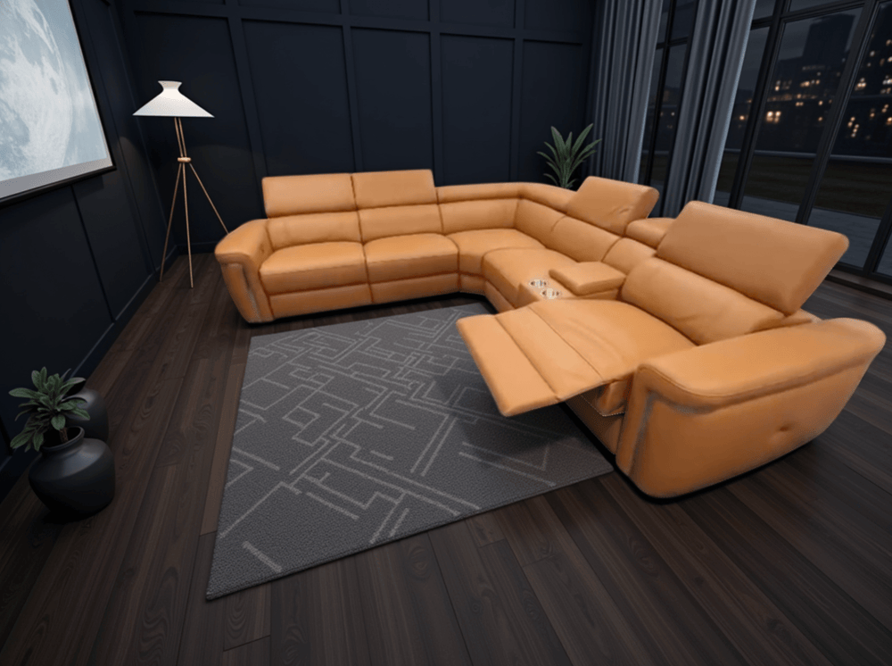 Somerville Electric Recliner Sofa Tan Large Corner - XShowhome Limited - Xshowhome