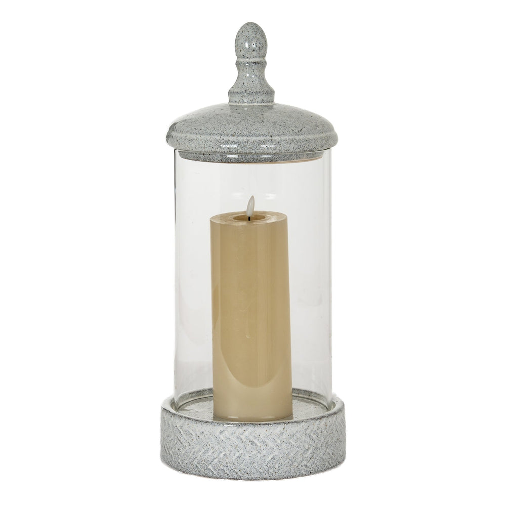 Sona Large Hurricane Lantern with Lid