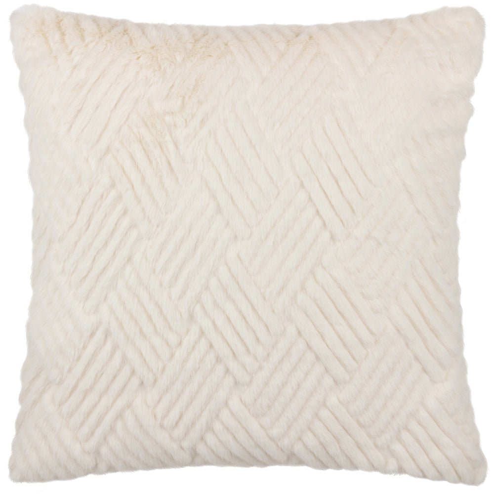 Sonnet 45x45 Feather Filled Cushion Ecru - Canwell Interiors Limited - Riva