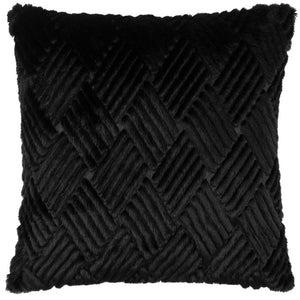 Sonnet 45x45 Feather Filled Cushion Jet - Canwell Interiors Limited - Riva