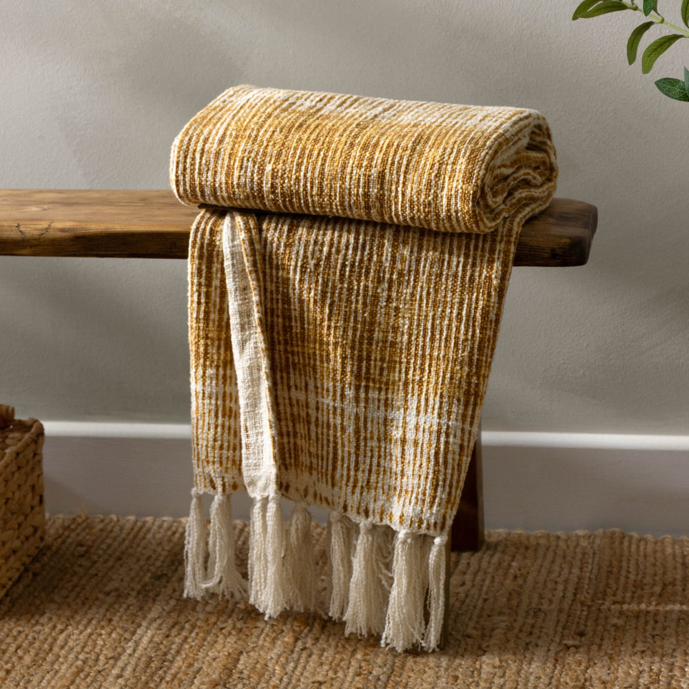 Sono Ink 130x180 Throw Cumin - Canwell Interiors Limited - Riva