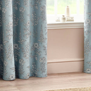 Sophia 117x137 Eyelet Curtain Blue - Canwell Interiors Limited - Riva