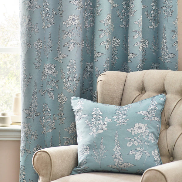 Sophia 117x183 Eyelet Curtain Blue - Canwell Interiors Limited - Riva