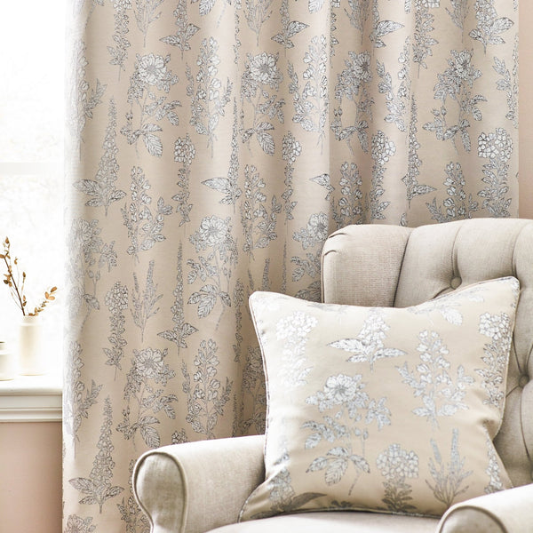 Sophia 117x183 Eyelet Curtain Natural - Canwell Interiors Limited - Riva