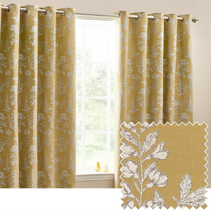 Sophia 168x183 Eyelet Curtain Gold - Canwell Interiors Limited - Riva