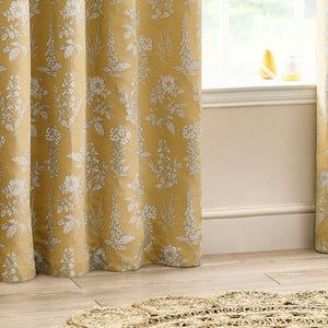 Sophia 168x183 Eyelet Curtain Gold - Canwell Interiors Limited - Riva