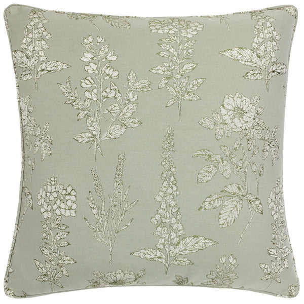 Sophia 50x50 Feather Filled Cushion Sage - Canwell Interiors Limited - Riva