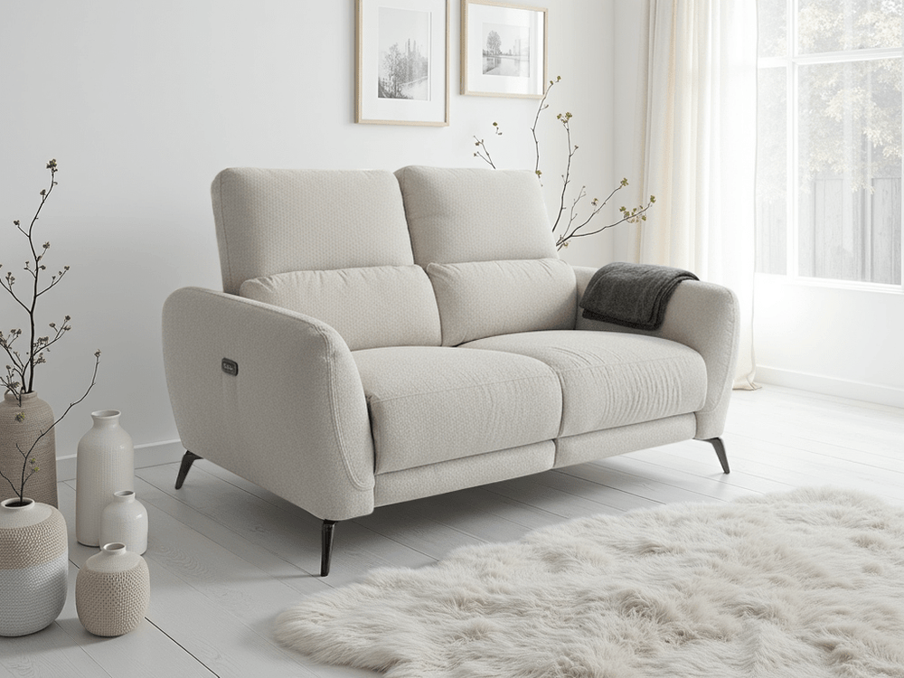 Sorrento Electric Recliner Beige 2 Seater - XShowhome Limited - Xshowhome
