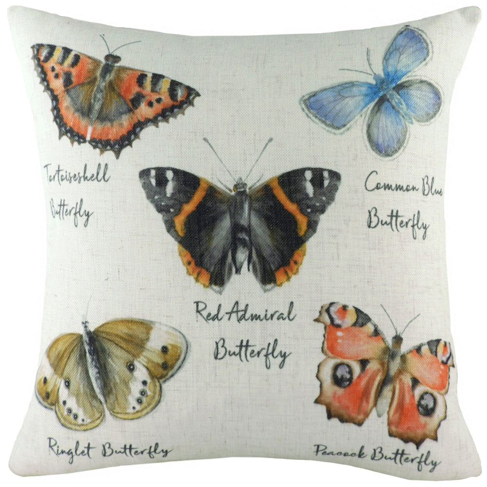Species Butterfly 43x43 Feather Filled Cushion Multi - Canwell Interiors Limited - Riva