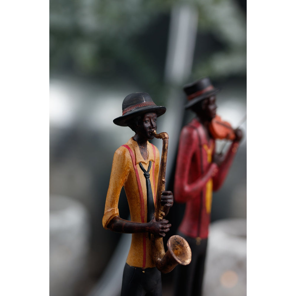 Standing Jazz Band Saxophonist - Brown, W{"value":10.0,"unit":"CENTIMETERS"} H{"value":60.0,"unit":"CENTIMETERS"} D{"value":10.0,"unit":"CENTIMETERS"} - Canwell Interiors Limited - Hills