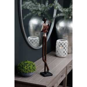Standing Jazz Band Strings - Brown, W{"value":10.0,"unit":"CENTIMETERS"} H{"value":60.0,"unit":"CENTIMETERS"} D{"value":10.0,"unit":"CENTIMETERS"} - Canwell Interiors Limited - Hills