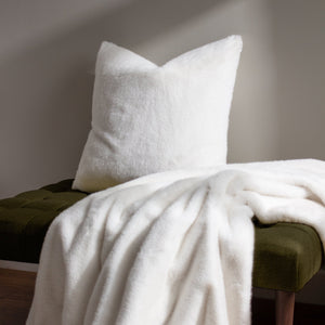 Stanza 55x55 Feather Filled Cushion White - Canwell Interiors Limited - Riva