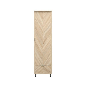Stockholm Chevron 1 Door Wardrobe - Canwell Interiors Limited - Canwell