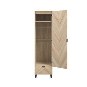 Stockholm Chevron 1 Door Wardrobe - Canwell Interiors Limited - Canwell