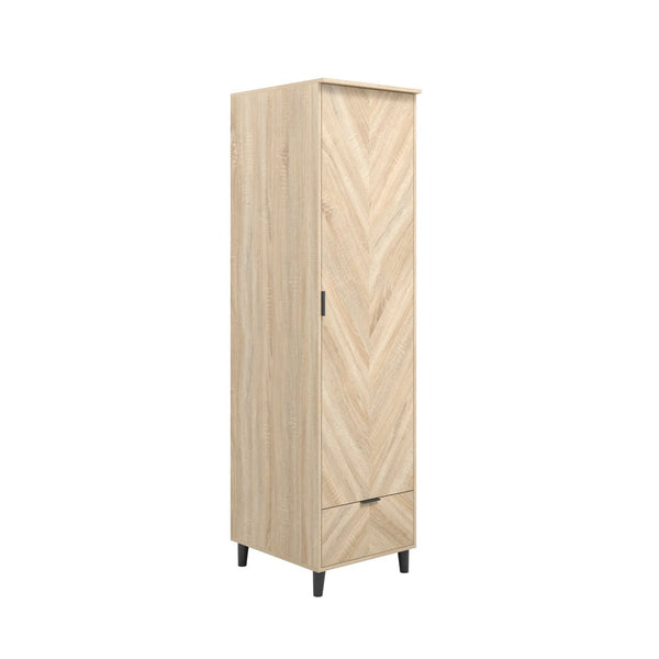 Stockholm Chevron 1 Door Wardrobe - Canwell Interiors Limited - Canwell