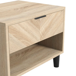 Stockholm Chevron 1 Dr Bedside Cabinet - Canwell Interiors Limited - Canwell