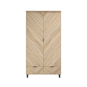 Stockholm Chevron 2 Door Wardrobe - Canwell Interiors Limited - Canwell