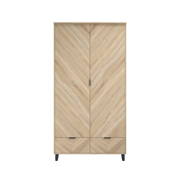 Stockholm Chevron 2 Door Wardrobe - Canwell Interiors Limited - Canwell