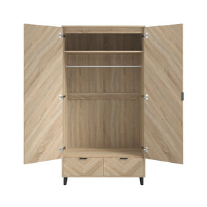 Stockholm Chevron 2 Door Wardrobe - Canwell Interiors Limited - Canwell