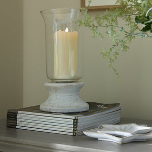 Stone Based Hurricane Lantern - Canwell Interiors Limited - Hills