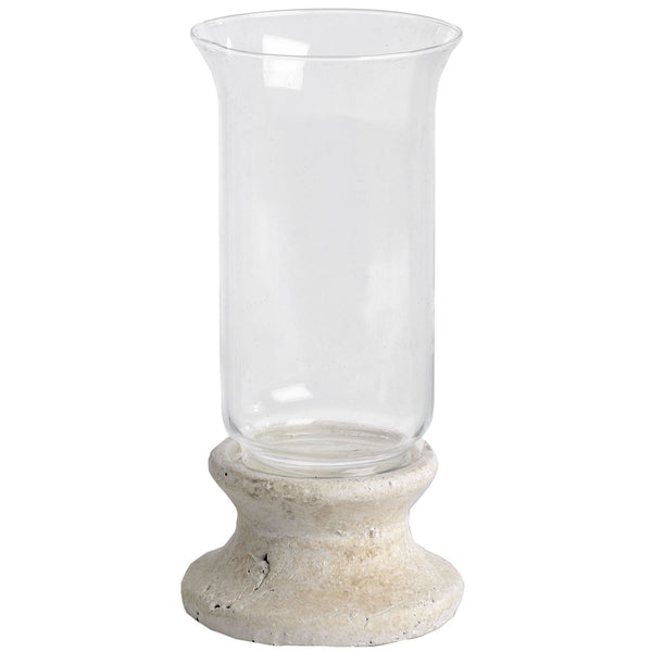 Stone Based Hurricane Lantern - Canwell Interiors Limited - Hills
