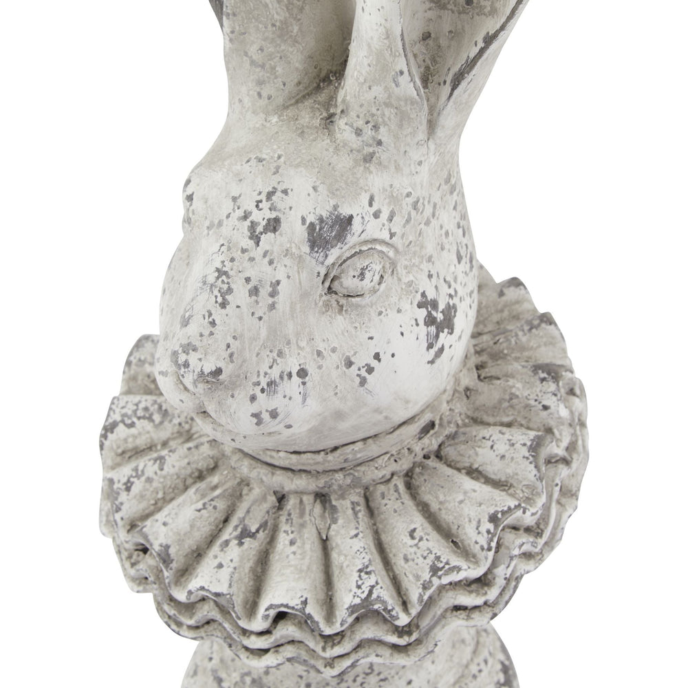 Stone Effect Ruffle Hare Ornament - Canwell Interiors Limited - Hills