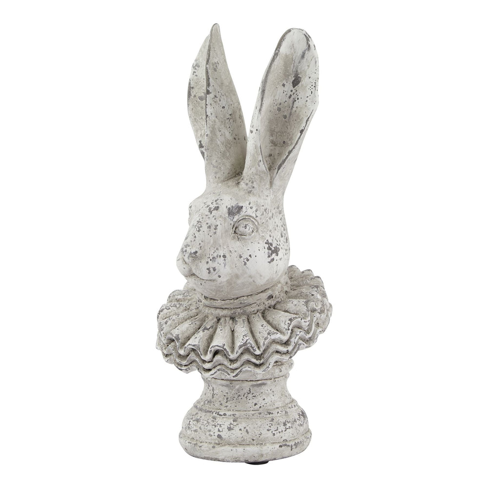 Stone Effect Ruffle Hare Ornament - Canwell Interiors Limited - Hills