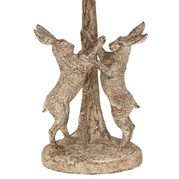 Stonewashed Marching Hares Lamp with Linen Shade - Canwell Interiors Limited - Hills