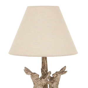 Stonewashed Marching Hares Lamp with Linen Shade - Canwell Interiors Limited - Hills
