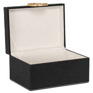 Storage box Amal black/gold large - Canwell Interiors Limited - Richmond