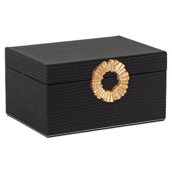 Storage box Amal black/gold large - Canwell Interiors Limited - Richmond