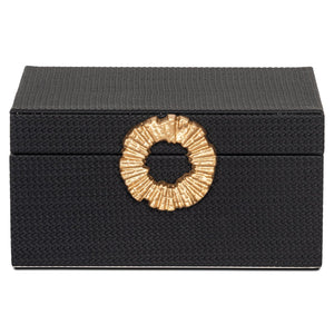 Storage box Amal black/gold large - Canwell Interiors Limited - Richmond