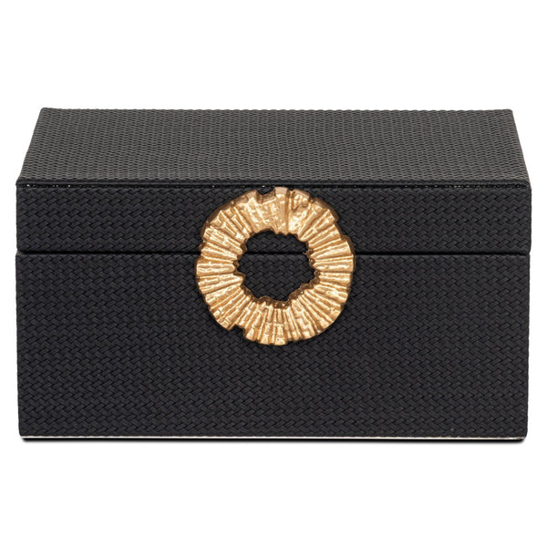 Storage box Amal black/gold large - Canwell Interiors Limited - Richmond