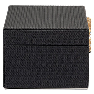 Storage box Amal black/gold large - Canwell Interiors Limited - Richmond