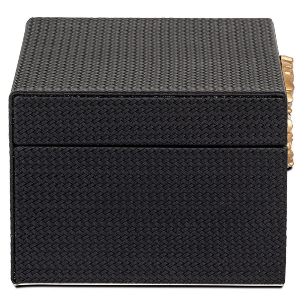 Storage box Amal black/gold large - Canwell Interiors Limited - Richmond