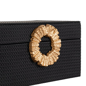 Storage box Amal black/gold small - Canwell Interiors Limited - Richmond